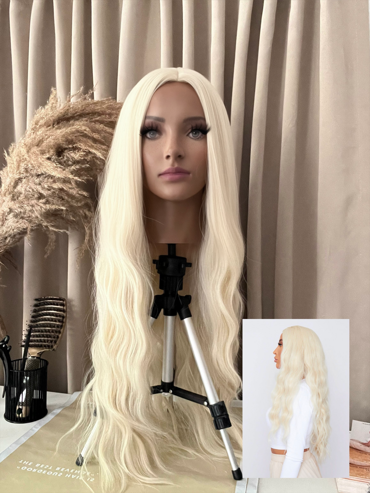 TAMERA 28” Blonde Wavy Synthetic No Lace Wig