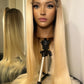 ombre blonde hair wig 13x4 lace