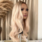 blonde long wavy synthetic no lace wig on mannequin pbeauty hair product