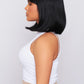 side view of bob wig with bangs