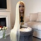 Product Long blonde lace front wig showcasing luxurious blonde hair and a realistic lace front for natural-looking style