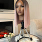 Product ombré pink long bob lace front synthetic short hair wig