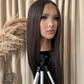 brown synthetic lace wig