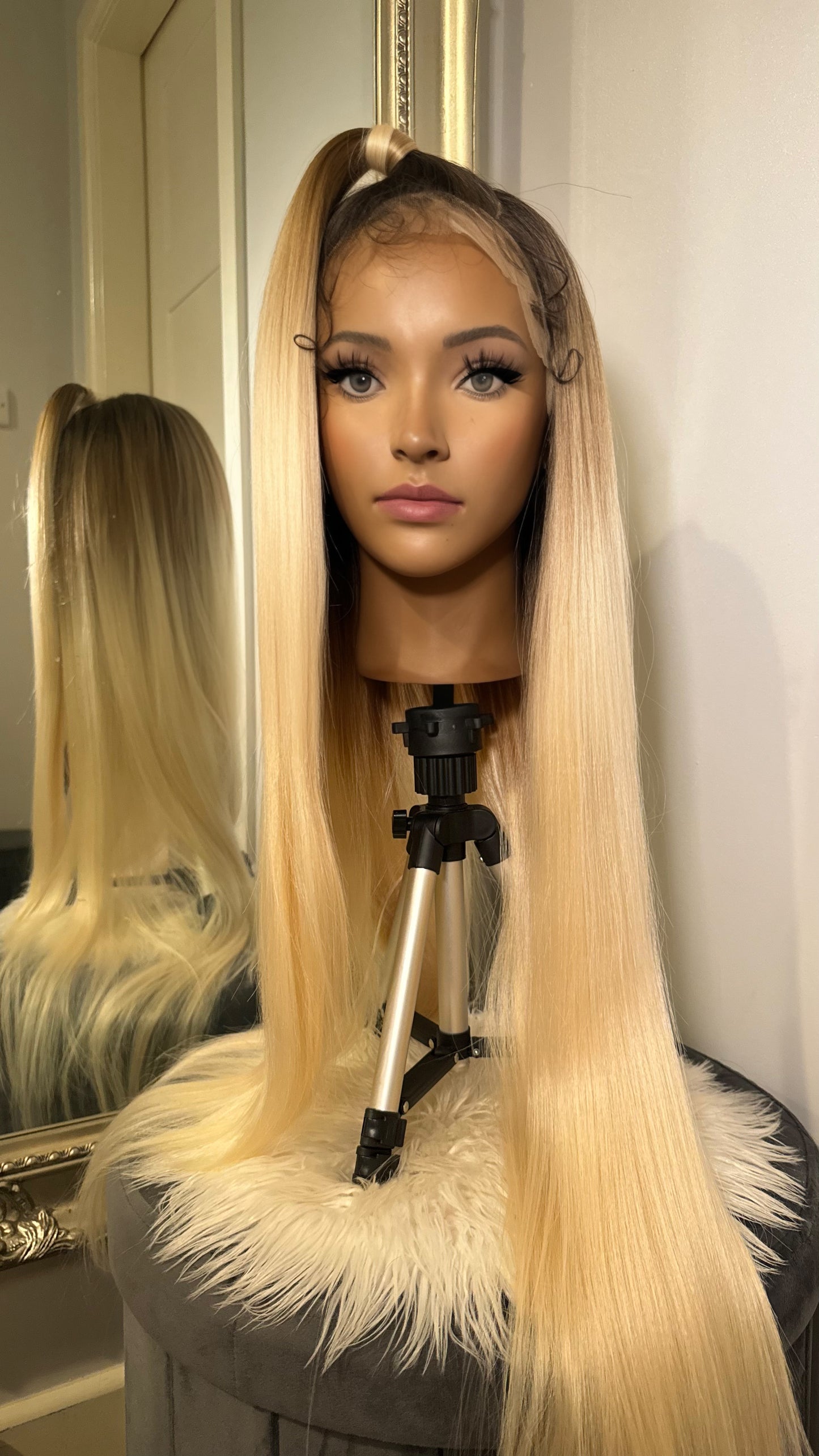 ombre blonde hair wig 13x4 lace