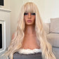 Mia 26" Blonde Bangs Wig