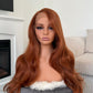 product lace front synthetic hair wig ginger