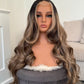 product 13x4 balayage synthetic hair lace front wig for women