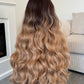 Leonie 30" Brown Body Wave Synthetic Lace Wig