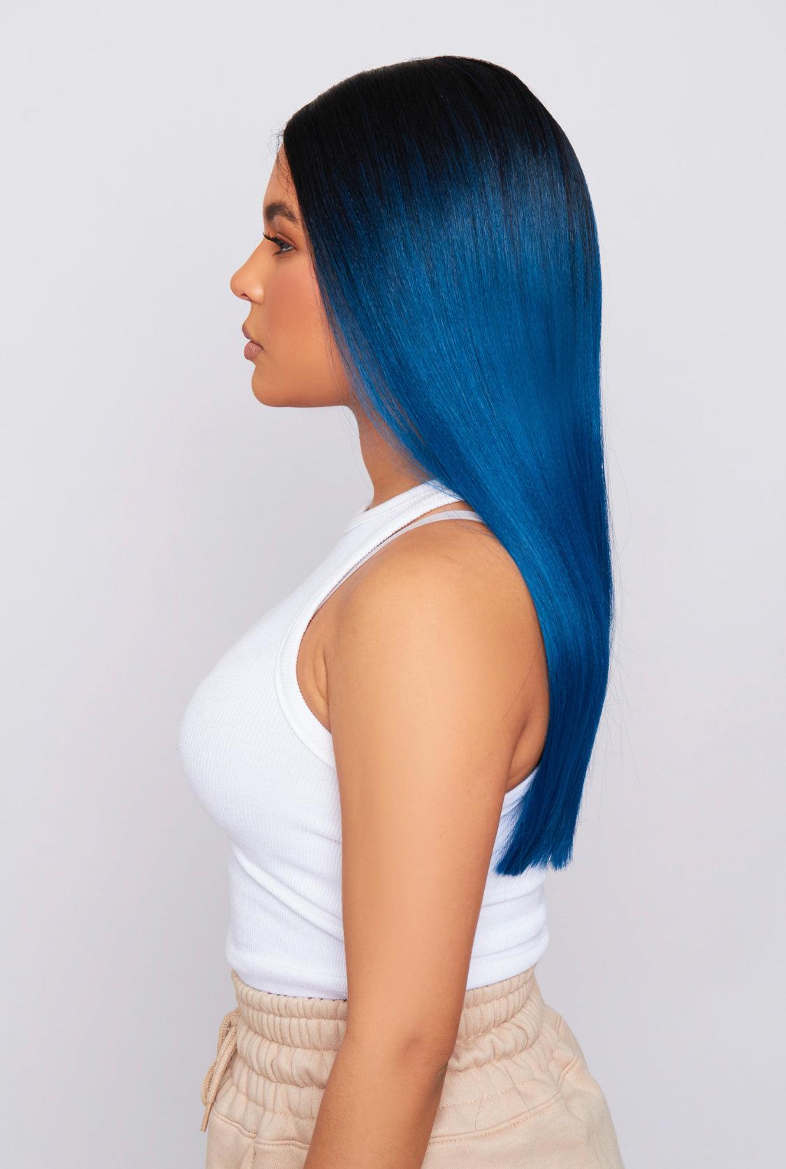 pbeauty hair synthetic wig being worn by light skin girl model