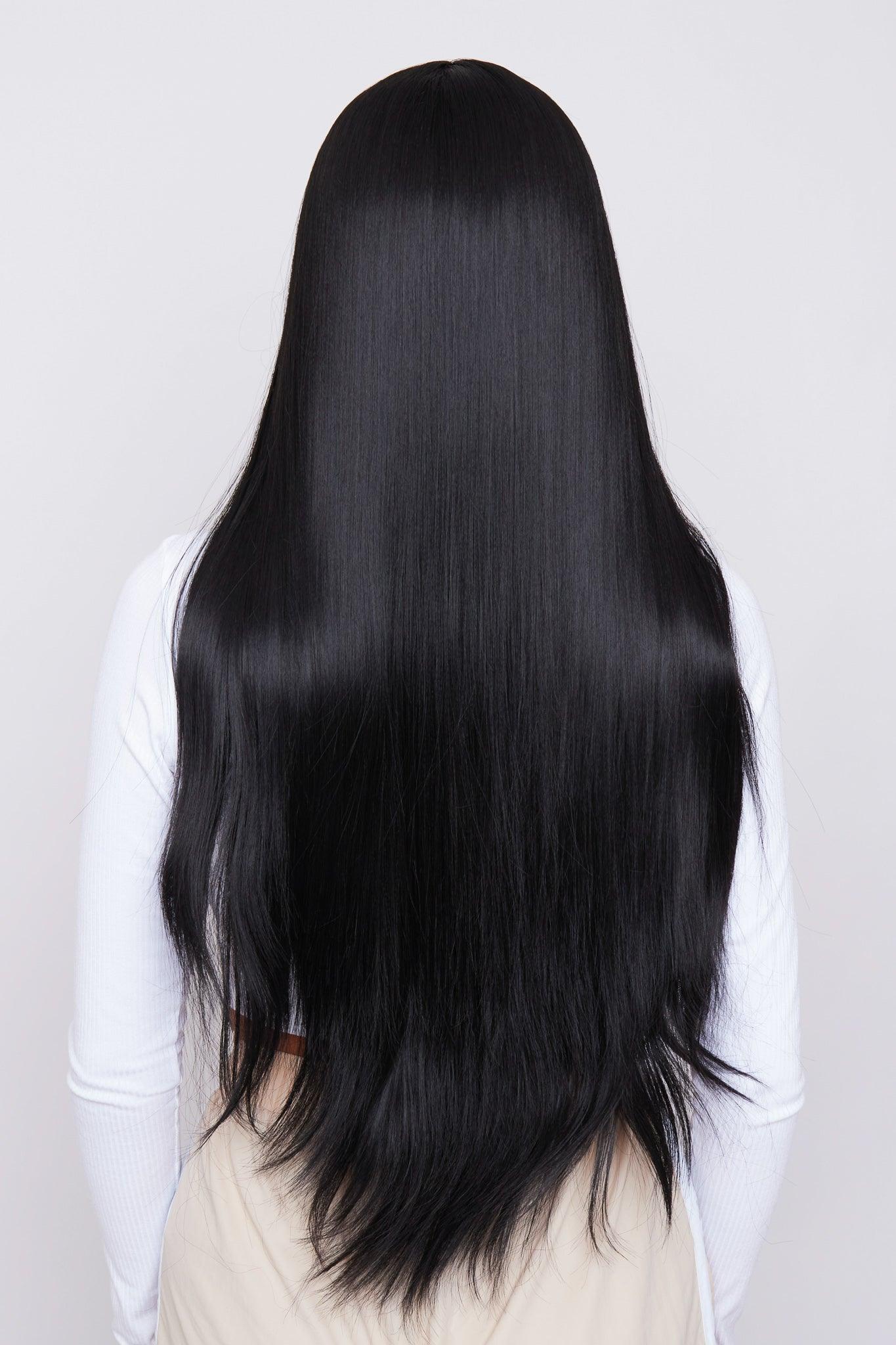 NAOMI 32” Black Straight Synthetic Lace Part Wig