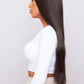 brown synthetic hair wig long and wavy being worn by girl from hair brand pbeauty hair