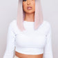 pink long bob synthetic hair wig from pbeauty hair being worn by chloe baker
