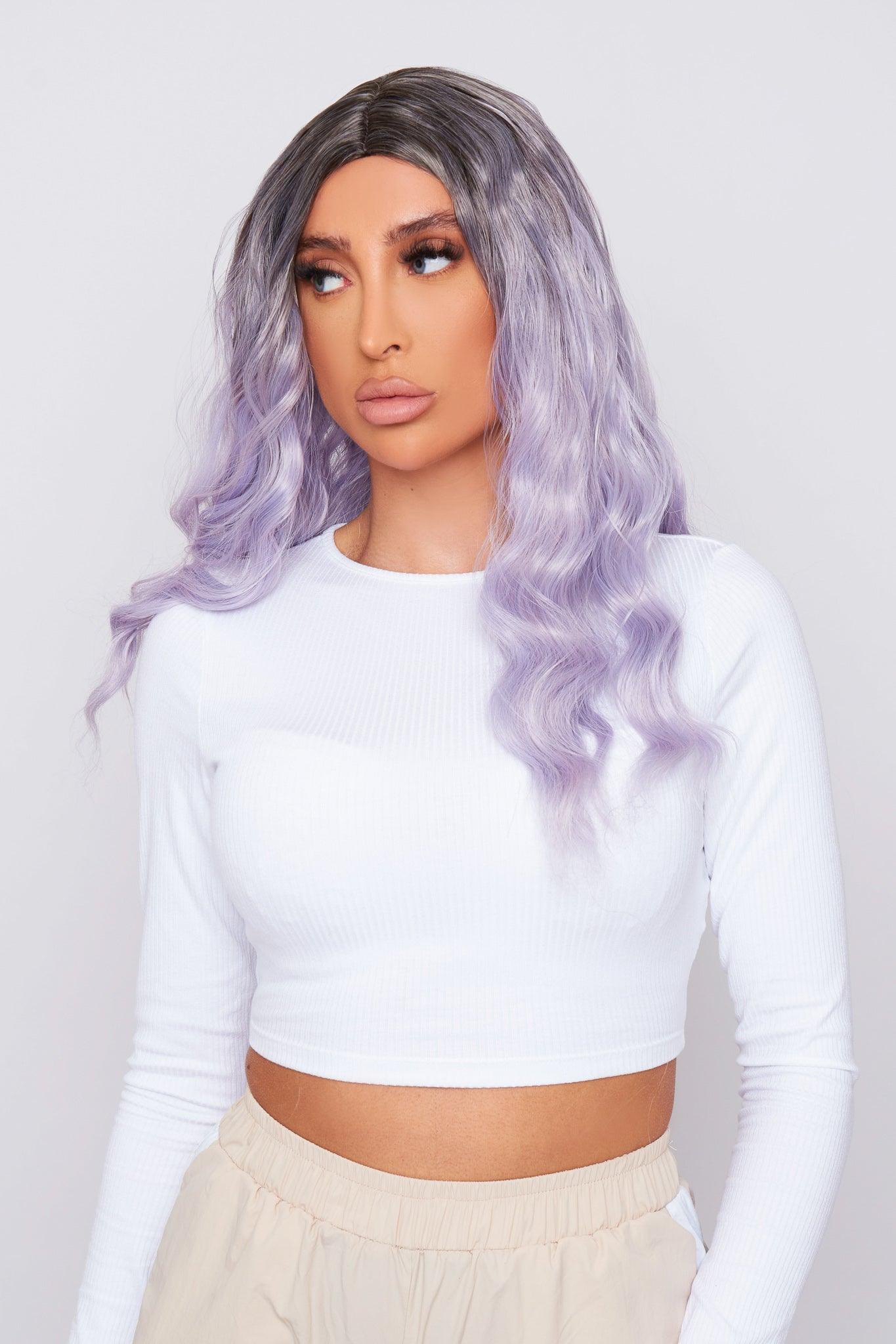 ALISHA 20” Purple No Lace Synthetic Wig