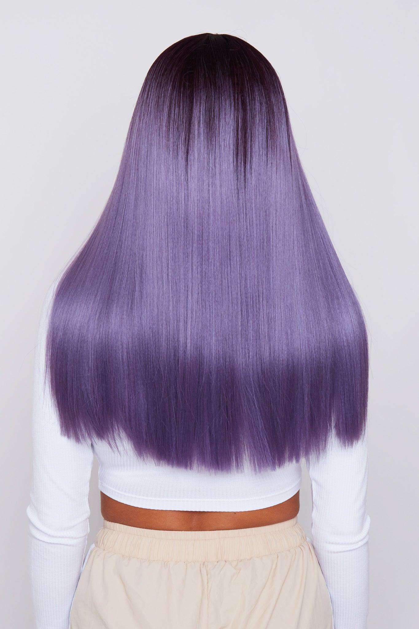 Purple synthetic hair wig by pbeautyhair\